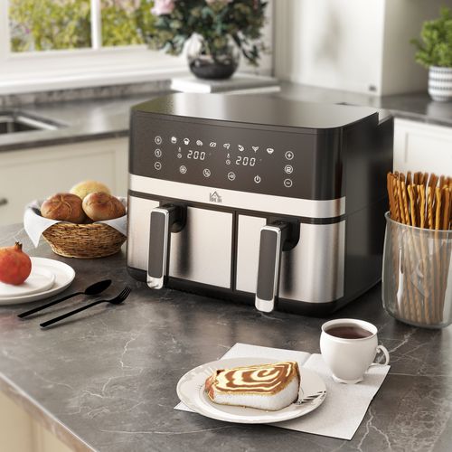 Friteuse à Air Air Fryer 2700w - Double Compartiment 8,5l - Noir