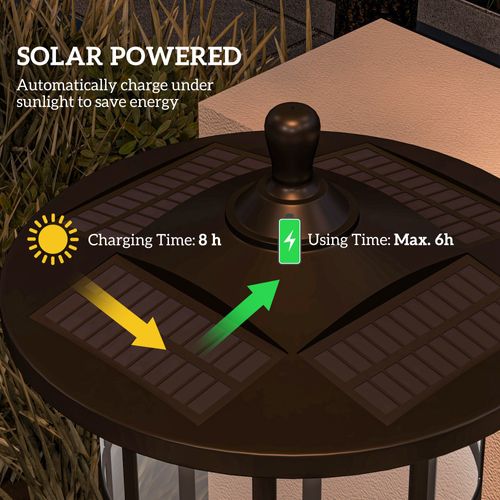 Lampadaire Solaire LED Extérieur Sur Pied