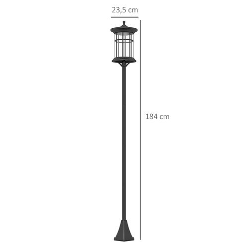Lampadaire Solaire LED Extérieur Sur Pied