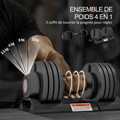 Bretelles De Cheville Ajustables VAIIO Pour Poids/haltère - Noir/Gris - Neuf - Matériel Fitness