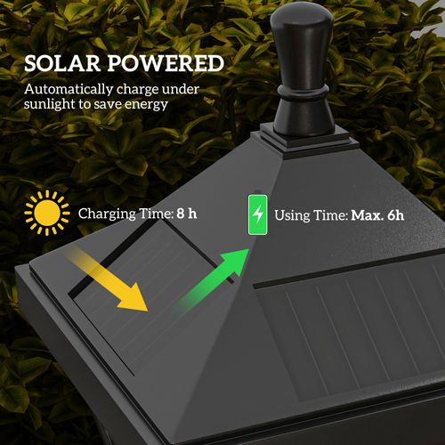 Lampadaire Solaire LED Extérieur Sur Pied