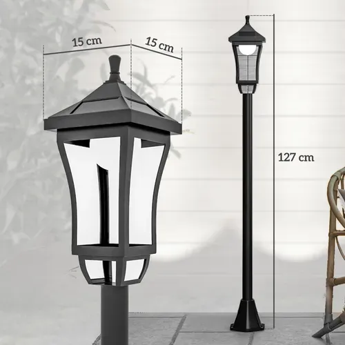 Lampadaire Solaire LED Extérieur Sur Pied