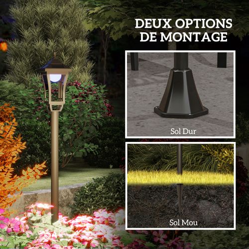 Lampadaire Solaire LED Extérieur Sur Pied