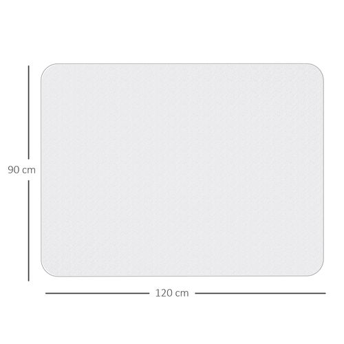 Tapis Protège-sol Chaise Bureau - 120l X 90l Cm Ép. 1,5 Mm - Pvc Transparent