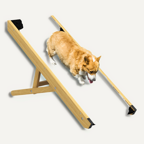 Rampe Pour Chien Et Chat - Escalier Pour Chien Pliable Réglable - Bois Noir