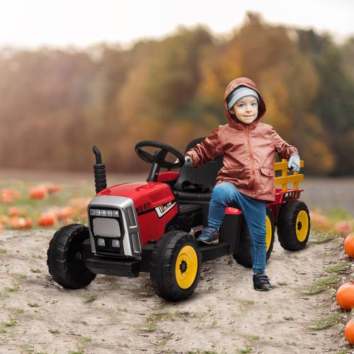 Tracteur électrique pour enfants 24V avec remorque et télécommande