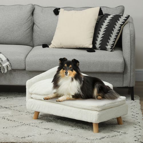Canapé Chien Méridienne Style Scandinave 2 Coussins