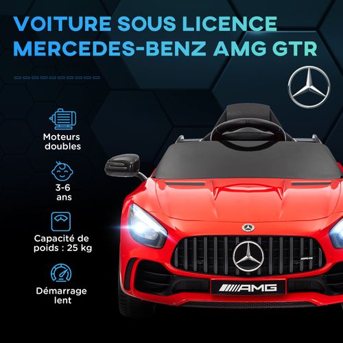 Voiture électrique Enfant Licence Officielle Mercedes-benz Amg Gtr