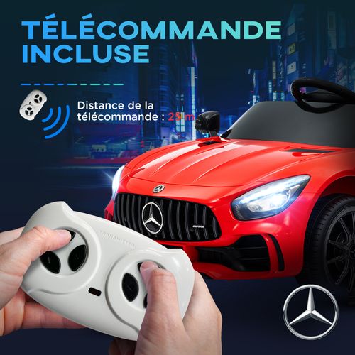Voiture électrique Enfant Licence Officielle Mercedes-benz Amg Gtr