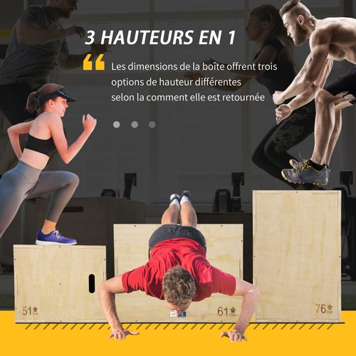 Box Jump Crossfit Pliométrie - Bois