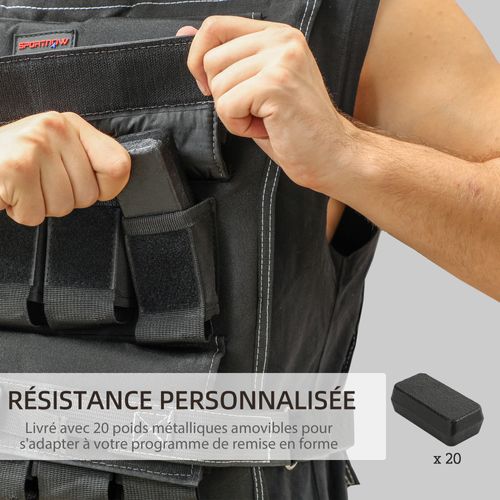 Gilet Lesté Mir Pro – Noir, Sans Poids, Bande Réfléchissante, Pour Sport Et Running, Occasion