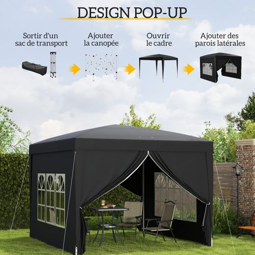 Barnum Pop-up Pliant Dim. 3l X 3l X 2,58h M 2 Fenêtres Sac