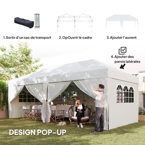 Tonnelle Barnum Pliant Pop-up 5,9l X 2,95l X 2,85h M