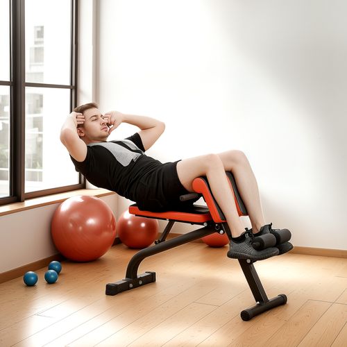 Banc De Musculation Réglable Acier Noir
