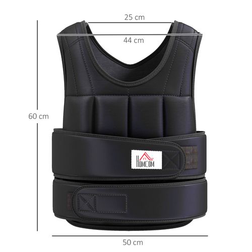 Gilet Lesté Réglable 10 Kg Max. Oxford Noir