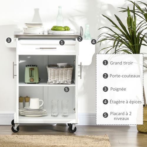 Desserte De Cuisine Multi-rangement
