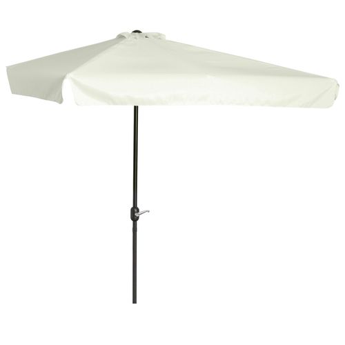 Parasol De Balcon - Demi Parasol - 5 Entretoises Métal Polyester Haute Densité