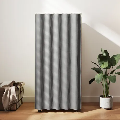 Armoire Penderie Sur Roulettes - Tringle, 2 Compartiments