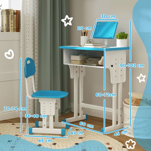 Bureau Enfant Avec Chaise - Ensemble Réglable