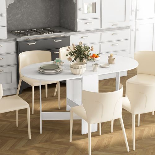 Table à Manger Pliante 6 Personnes Design Ovale