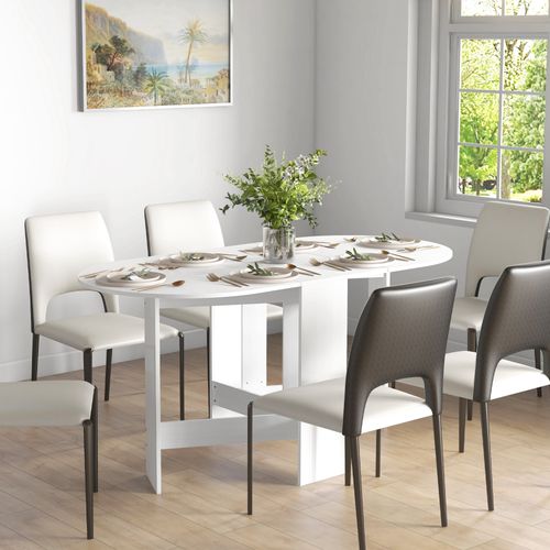 Table à Manger Pliante 6 Personnes Design Ovale