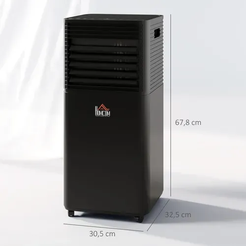 Climatiseur Déshumidificateur Ventilateur 3 En 1 Mobile 7000 Btu Noir