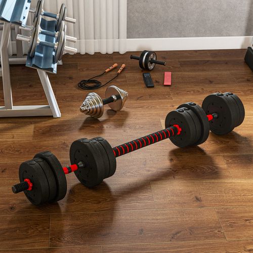 Kit haltères musculation réglables 4 en 1 - total 20 Kg