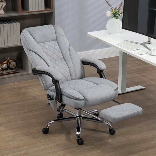 Fauteuil De Bureau Manager Massant Chauffant Inclinable Velours