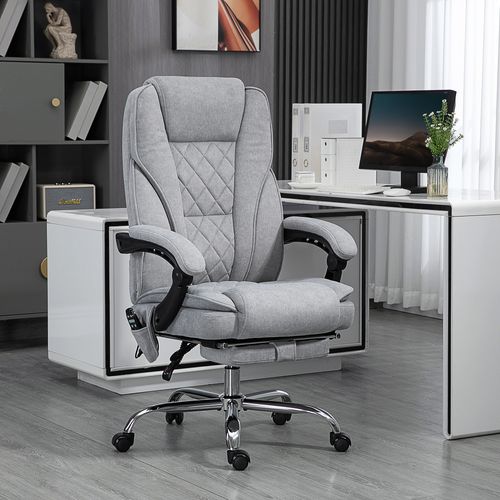 Fauteuil De Bureau Manager Massant Chauffant Inclinable Velours