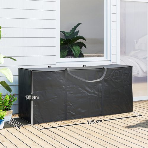 Sac De Rangement étanche Pour Coussins D'extérieur Avec Poignées Noir