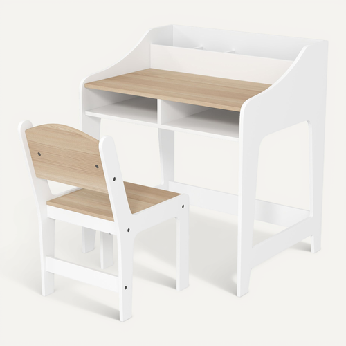 Ensemble Bureau Et Chaise Enfant 5 Compartiments De Rangement