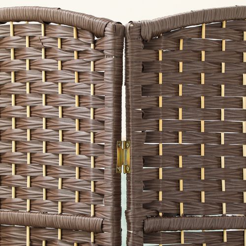 Paravent Intérieur En Bois 4 Panneaux 180 X 180 Cm Séparateur De Pièce Pliable Bois