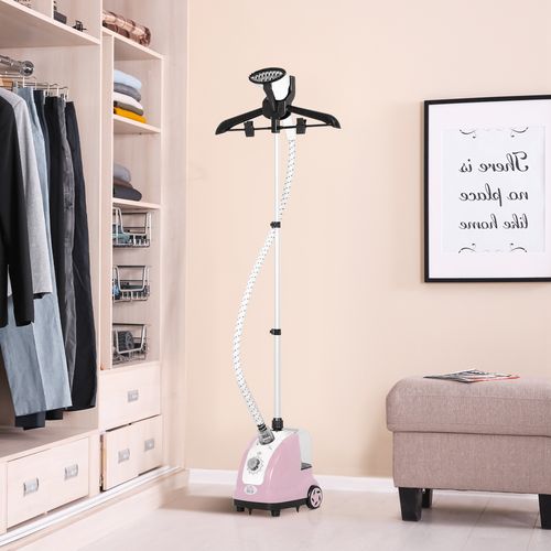 Défroisseur Vapeur Vertical 1,4l 1950w 32g/min Tige Telescopique Rose Noir