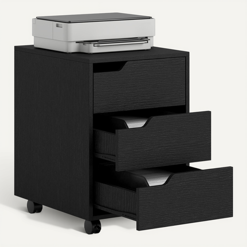 Caisson De Bureau Rangement Sur Roulettes 3 Tiroirs