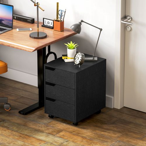 Caisson De Bureau Rangement Sur Roulettes 3 Tiroirs