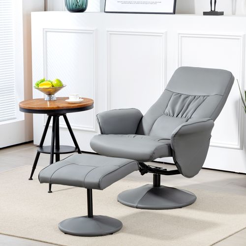 Fauteuil Relax Inclinable Pivotant Avec Repose-pied