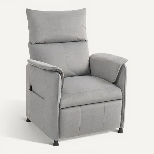 Fauteuil Relax électrique Inclinable Repose-pieds Rétractable Velours