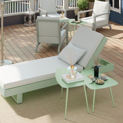 Lot De 2 Tables Basses Gigognes De Jardin