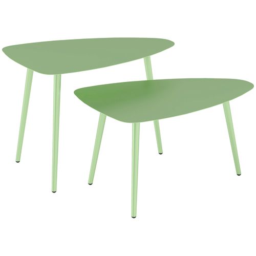 Lot De 2 Tables Basses Gigognes De Jardin