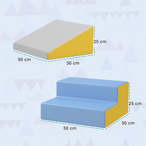 2 Blocs Modules De Motricité Enfant Mousse Epe Revêtement Pu