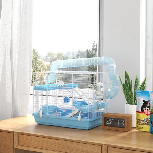 Cage Pour Hamster Portable 2 Portes 2 étages Nombreux Accessoires Et ...