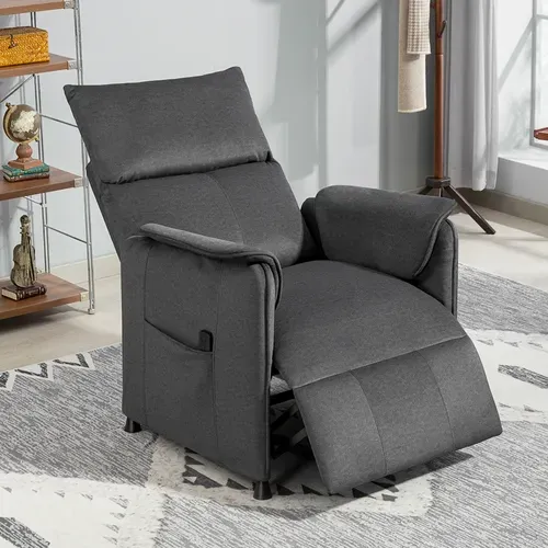 Fauteuil Relax électrique Inclinable Repose-pieds Rétractable Velours