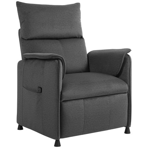 Fauteuil Relax électrique Inclinable Repose-pieds Rétractable Velours