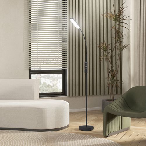 Lampadaire LED Dimmable Réglable Avec Télécommande H.175 Cm Noir
