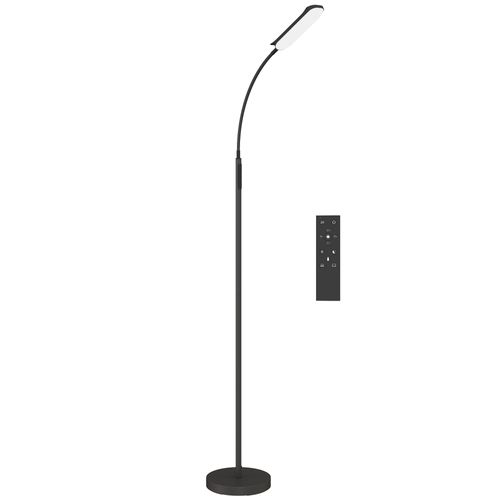 Lampadaire LED Dimmable Réglable Avec Télécommande H.175 Cm Noir