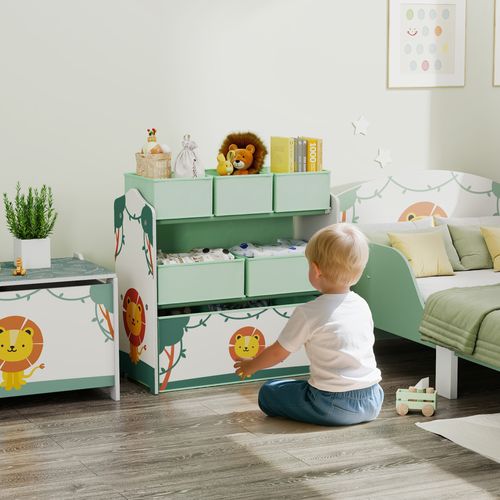 étagère De Rangement Enfant Design Lion - 6 Tiroirs
