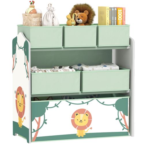 étagère De Rangement Enfant Design Lion - 6 Tiroirs