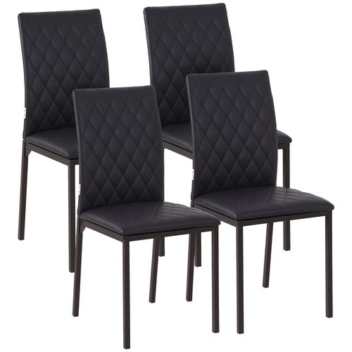 Lot De 4 Chaises De Salon Design Chesterfield