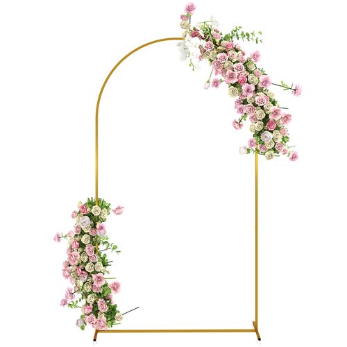 Arche Décorative De Mariage - Arche De Ballon - Acier Doré