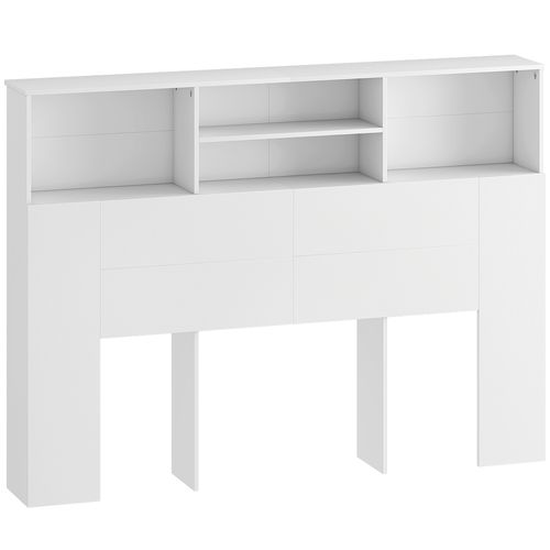 Tête De Lit Avec Rangement 140 Cm - 4 Niches, Grande étagère